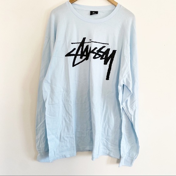 Urban Outfitters Stussy Old School Logo Long Sleeve Tee - Picture 5 of 7